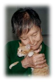 Click for photo album of cat therapy on 2nd February and 5th June 2002